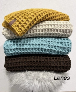 Háčkovaná deka “ vafle”