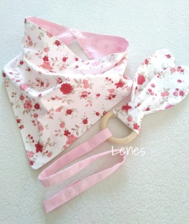 Šátek +klip na dudlík nebo hračku 